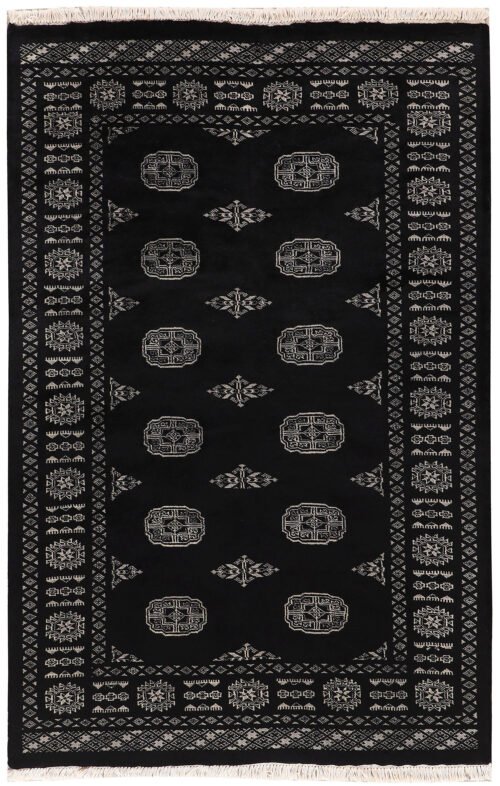 Black Bokhara 4' x 6' 1