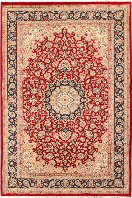 Firebrick Kashan 6' 1 x 9' 1-SKU 44809