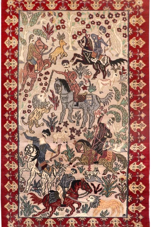 Multi Colored Hunting 3' x 5'-SKU 74255