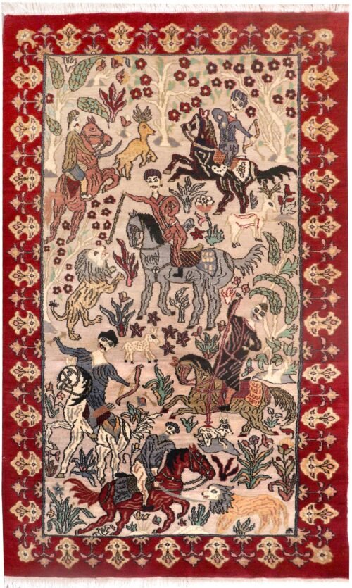 Multi Colored Hunting 3' x 5'-SKU 74255