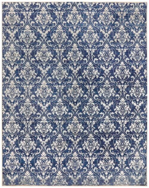 Slate Blue Ikat 8' 0 x 10'  - SKU 10007