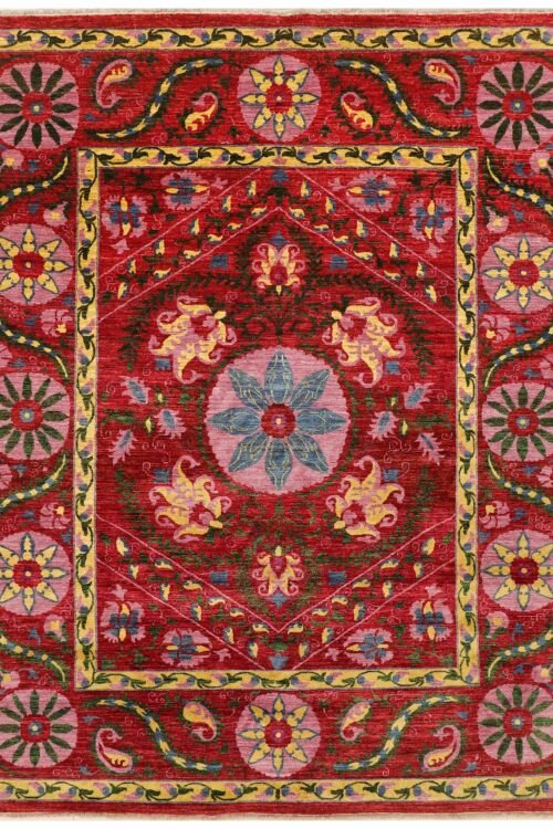 Dark Red Oushak 8' 0 x 10'  - SKU 10008
