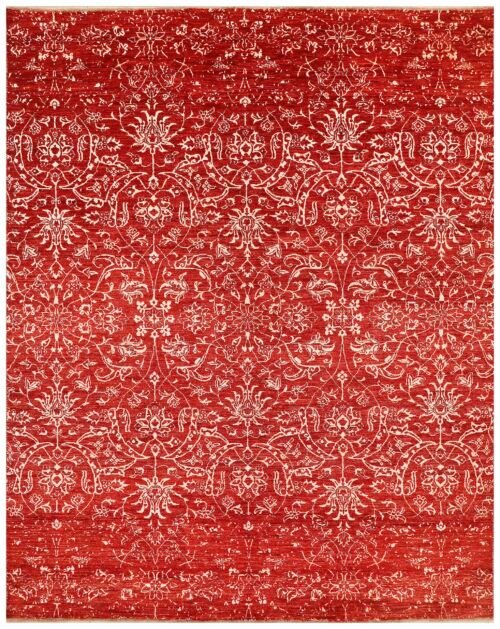 Red Ikat 8' 0 x 10'  - SKU 10010