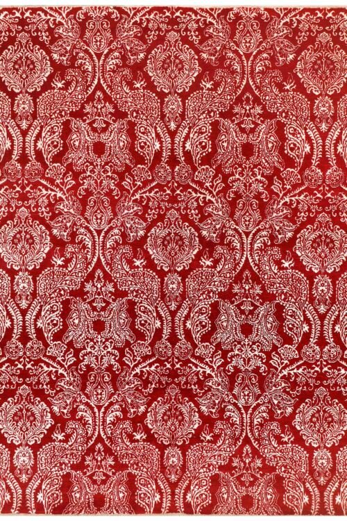 Red Ikat 8' 0 x 10'  - SKU 10014