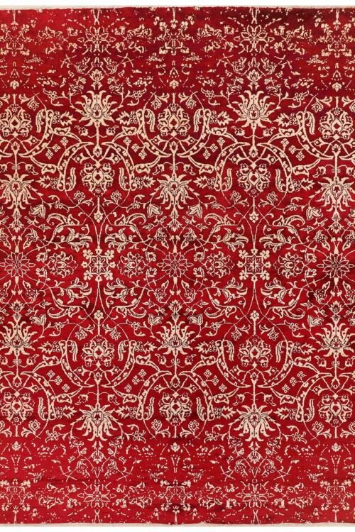 Red Ikat 8' 0 x 10'  - SKU 10015