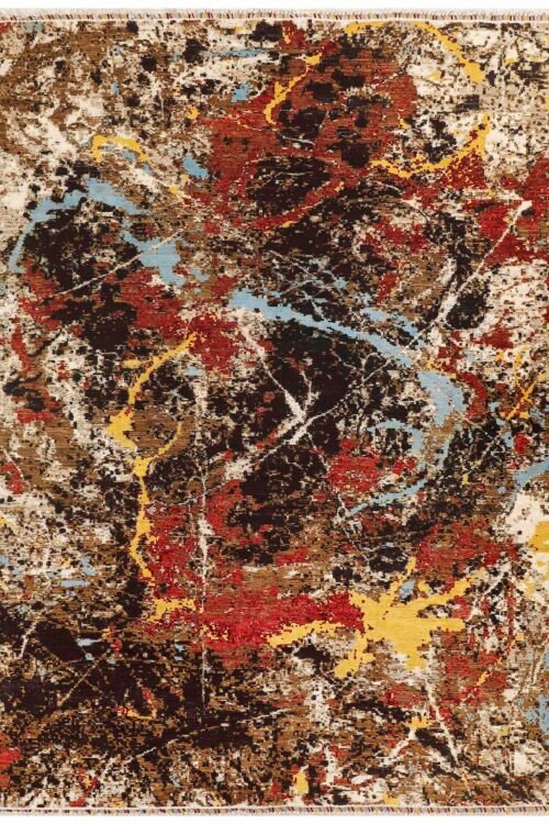 Multi colored Abstract 8' 0 x 10'  - SKU 10020