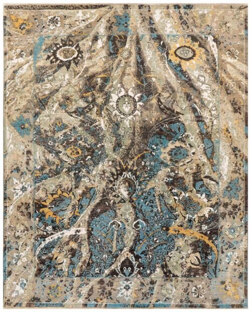 Multi colored Abstract 8' 0 x 10'  - SKU 10030