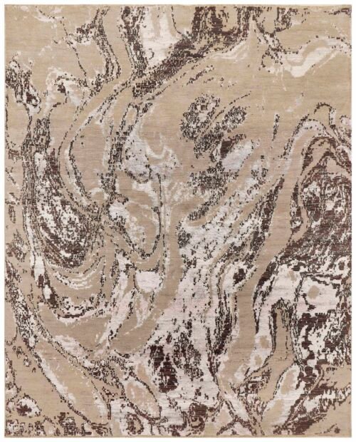 Beige/Beige/Brown Abstract 8' 0 x 10'  - SKU 10032