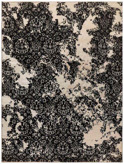 Black Abstract  9' 0 x 12'  - SKU 10043