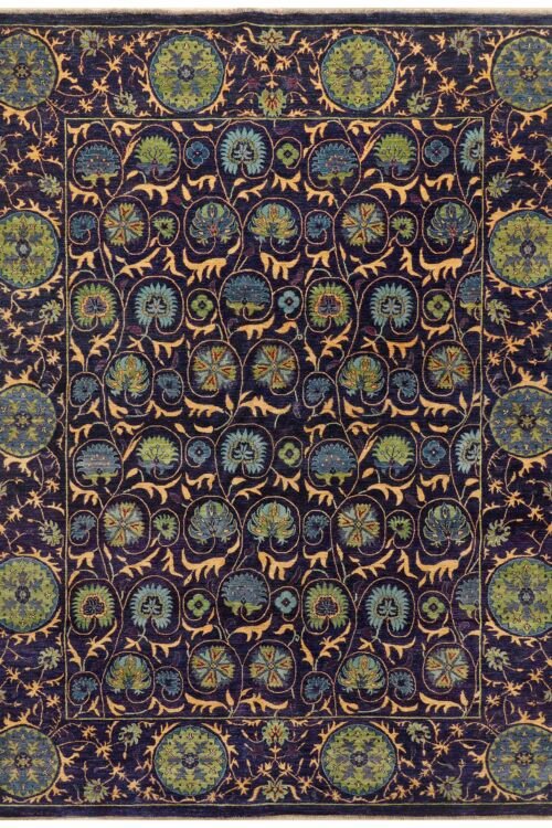 Dark Blue Zeigler  9' 0 x 12'  - SKU 10044