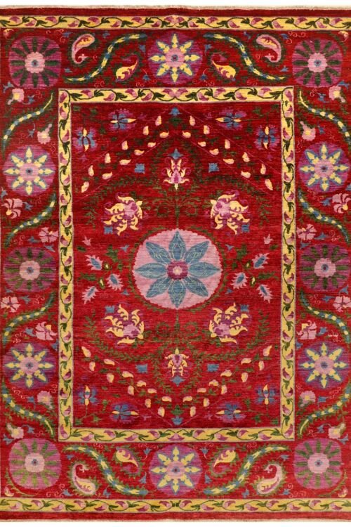 Dark Red Oushak  9' 0 x 12'  - SKU 10059