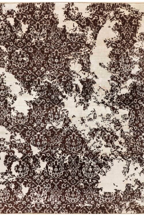 Brown Abstract  9' 0 x 12'  - SKU 10061