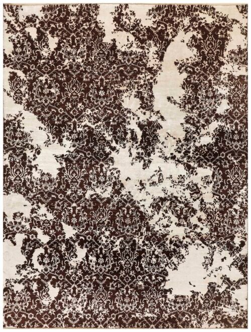 Brown Abstract  9' 0 x 12'  - SKU 10061