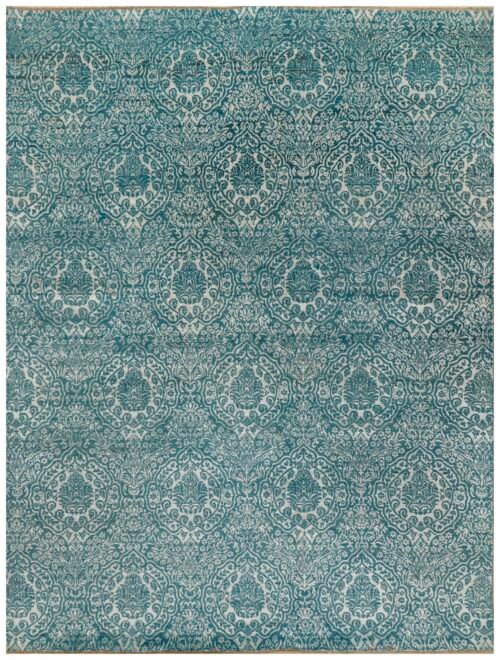 Teal Abstract  9' 0 x 12'  - SKU 10062