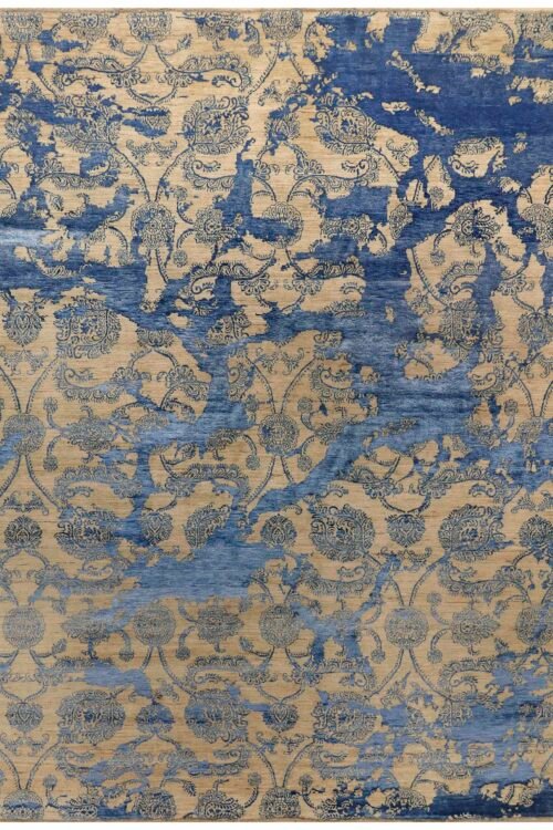 Steel Blue Abstract  9' 0 x 12'  - SKU 10063