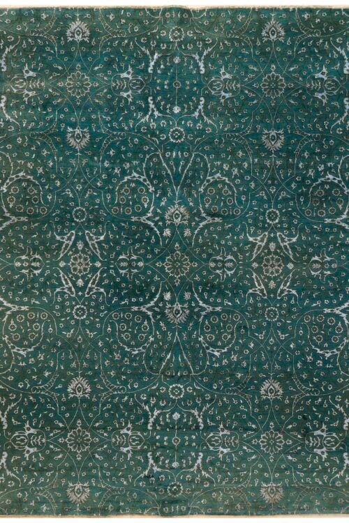 Darkcyan Zeigler  9' 0 x 12'  - SKU 10069