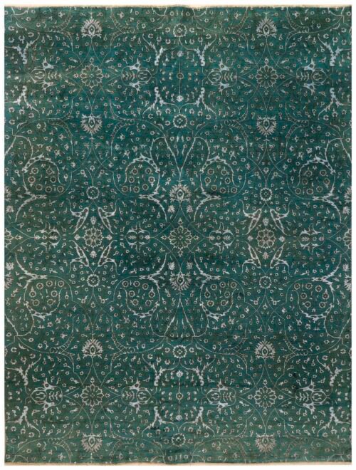 Darkcyan Zeigler  9' 0 x 12'  - SKU 10069