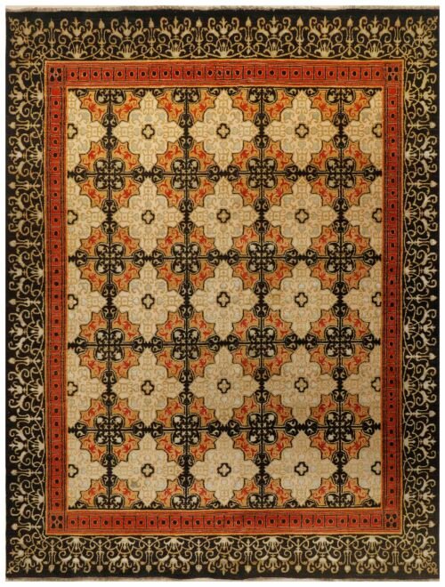 Multi Colored Oushak  9' 0 x 12'  - SKU 10073