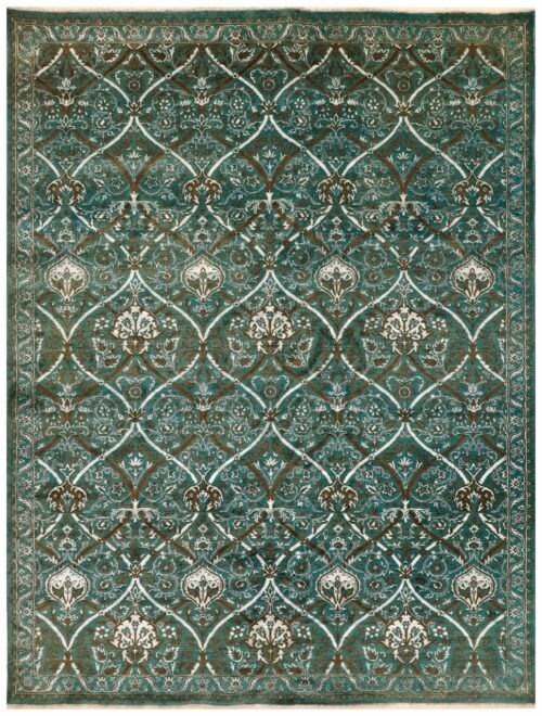 Darkcyan Zeigler  9' 0 x 12'  - SKU 10076